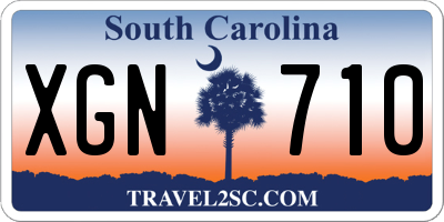 SC license plate XGN710