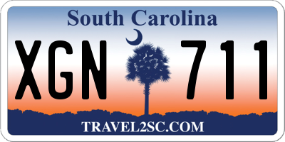 SC license plate XGN711