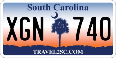 SC license plate XGN740