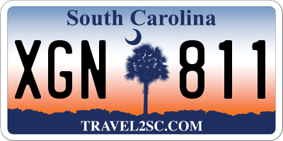 SC license plate XGN811