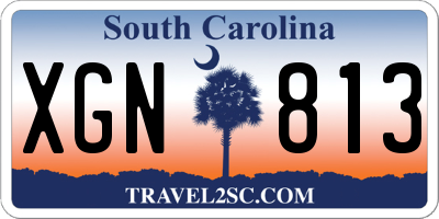 SC license plate XGN813