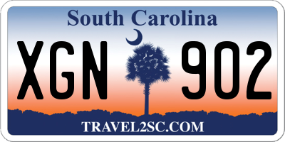 SC license plate XGN902