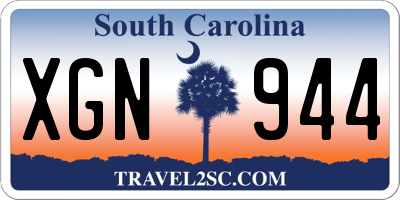 SC license plate XGN944