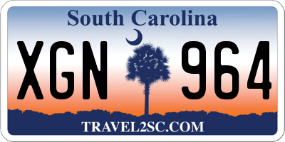 SC license plate XGN964
