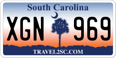 SC license plate XGN969