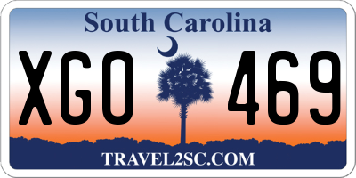 SC license plate XGO469