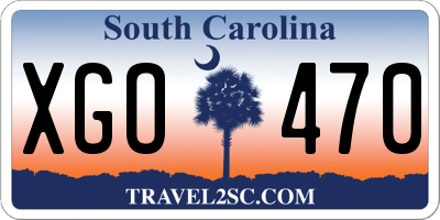 SC license plate XGO470