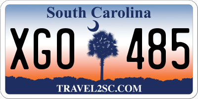 SC license plate XGO485