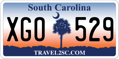 SC license plate XGO529