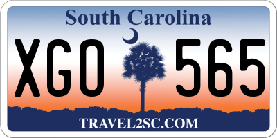 SC license plate XGO565
