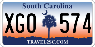 SC license plate XGO574