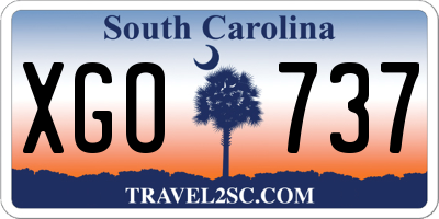 SC license plate XGO737