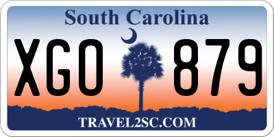 SC license plate XGO879