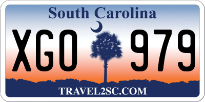 SC license plate XGO979