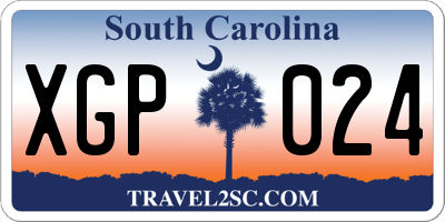 SC license plate XGP024