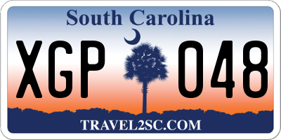 SC license plate XGP048