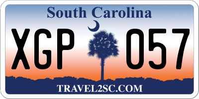 SC license plate XGP057
