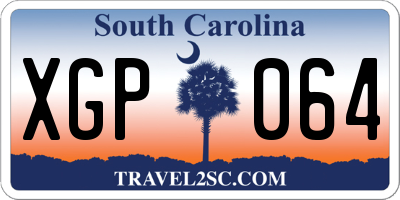 SC license plate XGP064