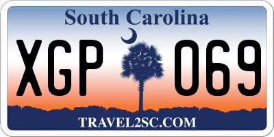 SC license plate XGP069