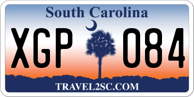 SC license plate XGP084