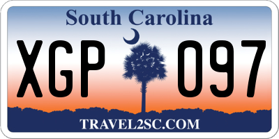 SC license plate XGP097