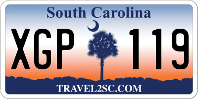 SC license plate XGP119