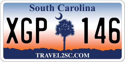 SC license plate XGP146