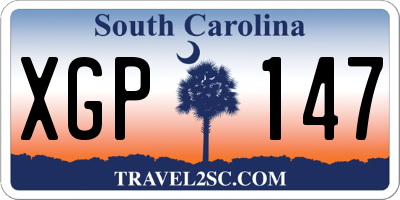 SC license plate XGP147