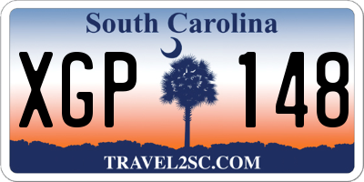 SC license plate XGP148