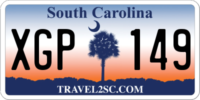 SC license plate XGP149