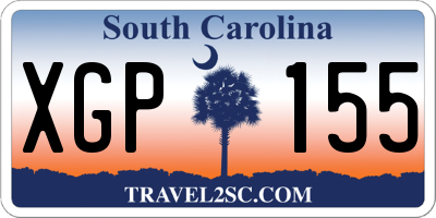 SC license plate XGP155