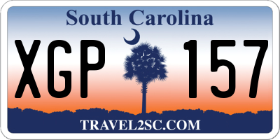SC license plate XGP157