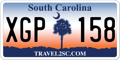 SC license plate XGP158