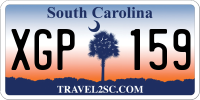 SC license plate XGP159