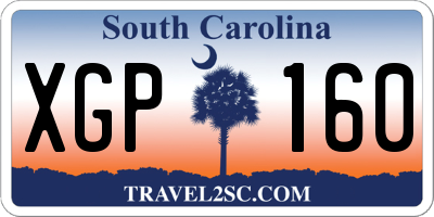 SC license plate XGP160