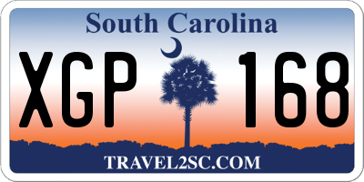 SC license plate XGP168