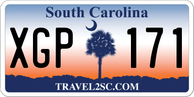 SC license plate XGP171