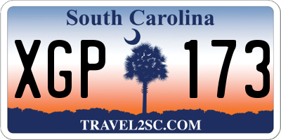 SC license plate XGP173