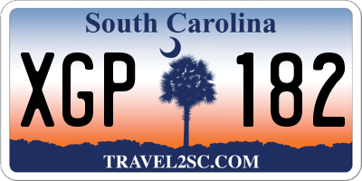 SC license plate XGP182