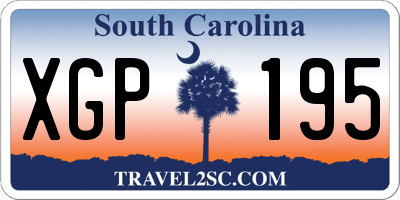 SC license plate XGP195
