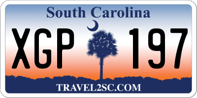 SC license plate XGP197