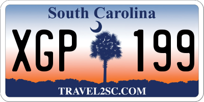 SC license plate XGP199