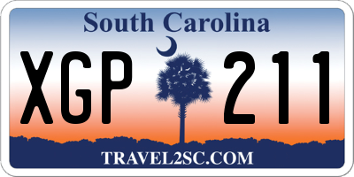SC license plate XGP211