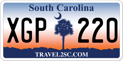 SC license plate XGP220