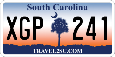 SC license plate XGP241