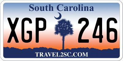SC license plate XGP246