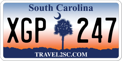 SC license plate XGP247