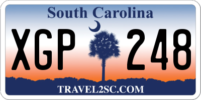 SC license plate XGP248