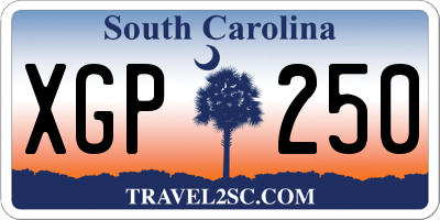 SC license plate XGP250