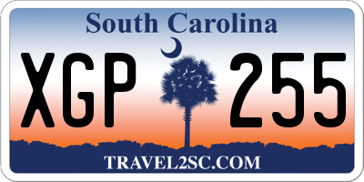 SC license plate XGP255